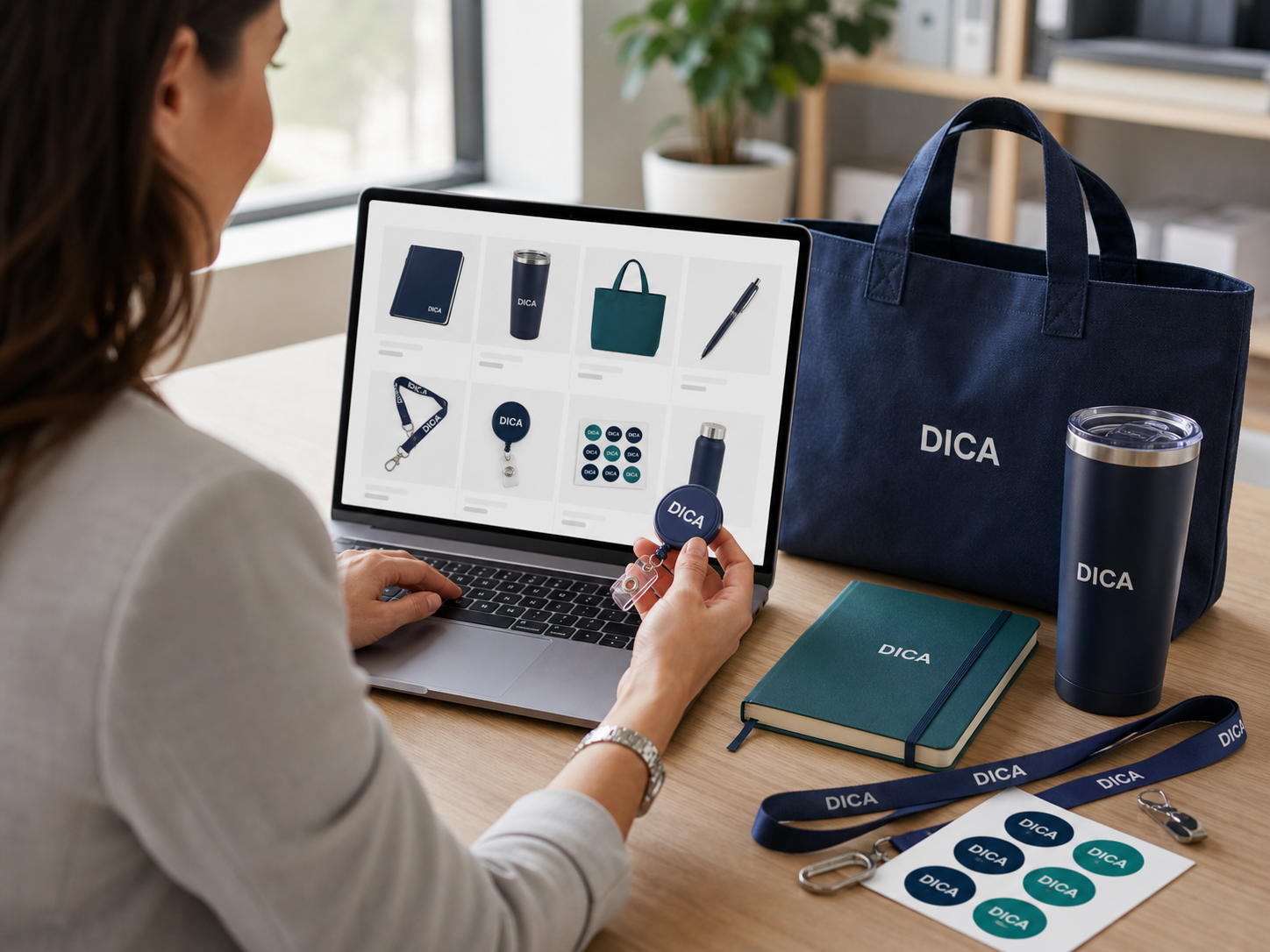Selecting custom promotional products and samples